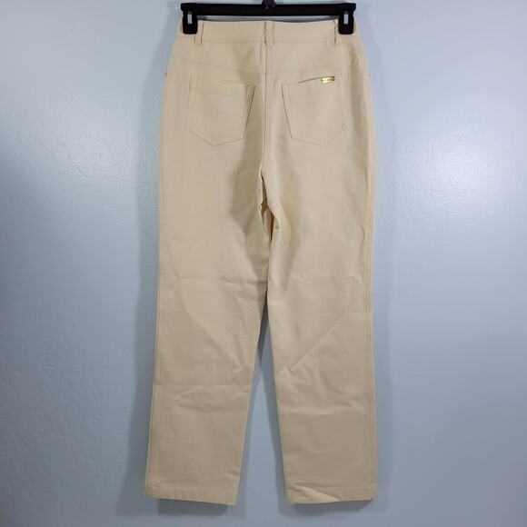 St John Sport Women's High Waisted Yellow Jeans Size 4 62322-0280 - Picture 3 of 6